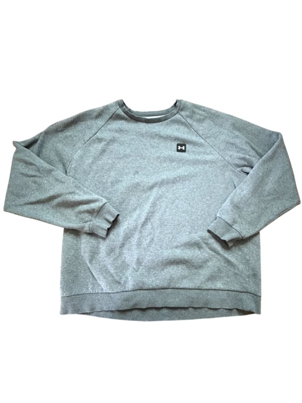 Under Armour Mens Rival Fleece Logo Crewneck Sweatshirt-Gray-XL-GUC